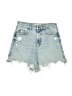 Zara Blue Denim Shorts Size 6 - photo 1