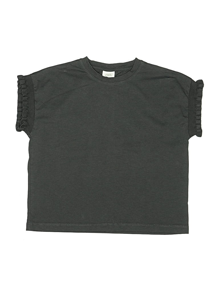 Pre-owned Zara Kids' Short Sleeve T-shirt In Gray