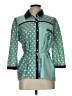 Yumi 100% Polyester Polka Dots Teal 3/4 Sleeve Blouse Size 10 - photo 1
