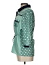 Yumi 100% Polyester Polka Dots Teal 3/4 Sleeve Blouse Size 10 - photo 5