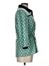Yumi 100% Polyester Polka Dots Teal 3/4 Sleeve Blouse Size 10 - photo 4