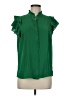 CeCe Green Short Sleeve Blouse Size M - photo 1