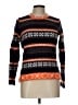 J.Crew Factory Store Print Orange Pullover Sweater Size L - photo 1