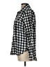 Per Se Checkered-gingham Black Long Sleeve Button-Down Shirt Size L - photo 5