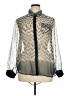 Mod modele! 100% Polyester Chevron-herringbone Silver Long Sleeve Blouse Size 1X - photo 1