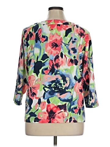 Hearts of Palm Woman 3/4 Sleeve Blouse (view 2)