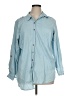 D&Co. Blue Long Sleeve Button-Down Shirt Size 1X - photo 1