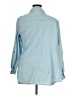 D&Co. Blue Long Sleeve Button-Down Shirt Size 1X - photo 2