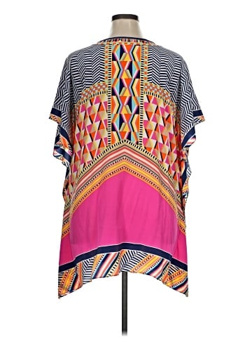 Trina Turk Short Sleeve Silk Top (view 2)