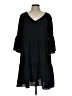 Unbranded Solid Black Casual Dress Size L - photo 1