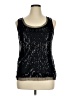 AGB 100% Polyester Black Sleeveless Blouse Size XL - photo 1