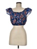J.Crew 100% Cotton Blue Short Sleeve Top Size M - photo 1