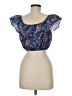 J.Crew 100% Cotton Blue Short Sleeve Top Size M - photo 2