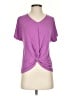 Amour Vert Purple Short Sleeve Top Size S - photo 1