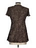 Connected Apparel Brown Short Sleeve Blouse Size 10 (petite) - photo 2