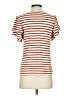 Assorted Brands Stripes Brown Short Sleeve T-Shirt Size S - photo 2