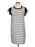 Adrienne Vittadini Stripes Black Casual Dress Size S - photo 1