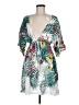 Assorted Brands 100% Rayon Tropical Green Cocktail Dress Size M - photo 1