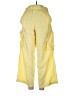Out From Under 100% Cotton Checkered-gingham Yellow Cargo Pants Size L (estimated) - photo 1