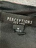 Perceptions Floral Black Casual Dress Size M - photo 7