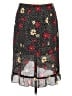 Harold's 100% Silk Floral Black Silk Skirt Size 8 - photo 2