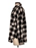 Dynamite Plaid Gray Long Sleeve Button-Down Shirt Size M - photo 5