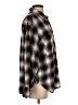 Dynamite Plaid Gray Long Sleeve Button-Down Shirt Size M - photo 4