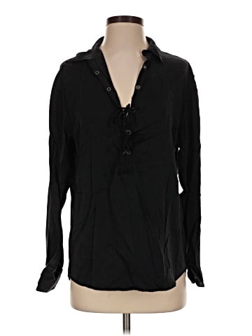 Zoa Long Sleeve Silk Top (view 1)