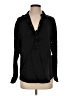 Zoa 100% Silk Black Long Sleeve Silk Top Size M - photo 1