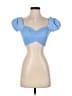 Peixoto Blue Short Sleeve Top Size XXS - photo 1