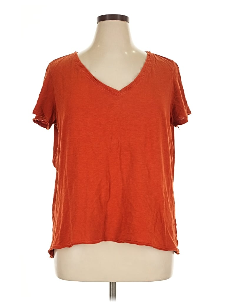 Pre-owned Wonderly Short Sleeve T-shirt In Orange