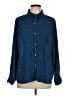 UNTUCKit 100% Polyester Polka Dots Blue Long Sleeve Blouse Size 16 - photo 1