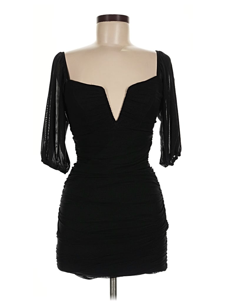 Pre-owned Blush Cocktail Dress In Black