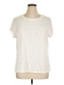Massini Polka Dots Ivory Short Sleeve T-Shirt Size 1X - photo 1