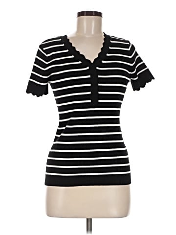 Karl Lagerfeld Paris Short Sleeve Top (view 1)