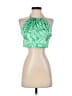 Princess Polly 100% Polyester Green Teal Halter Top Size 0 - photo 1
