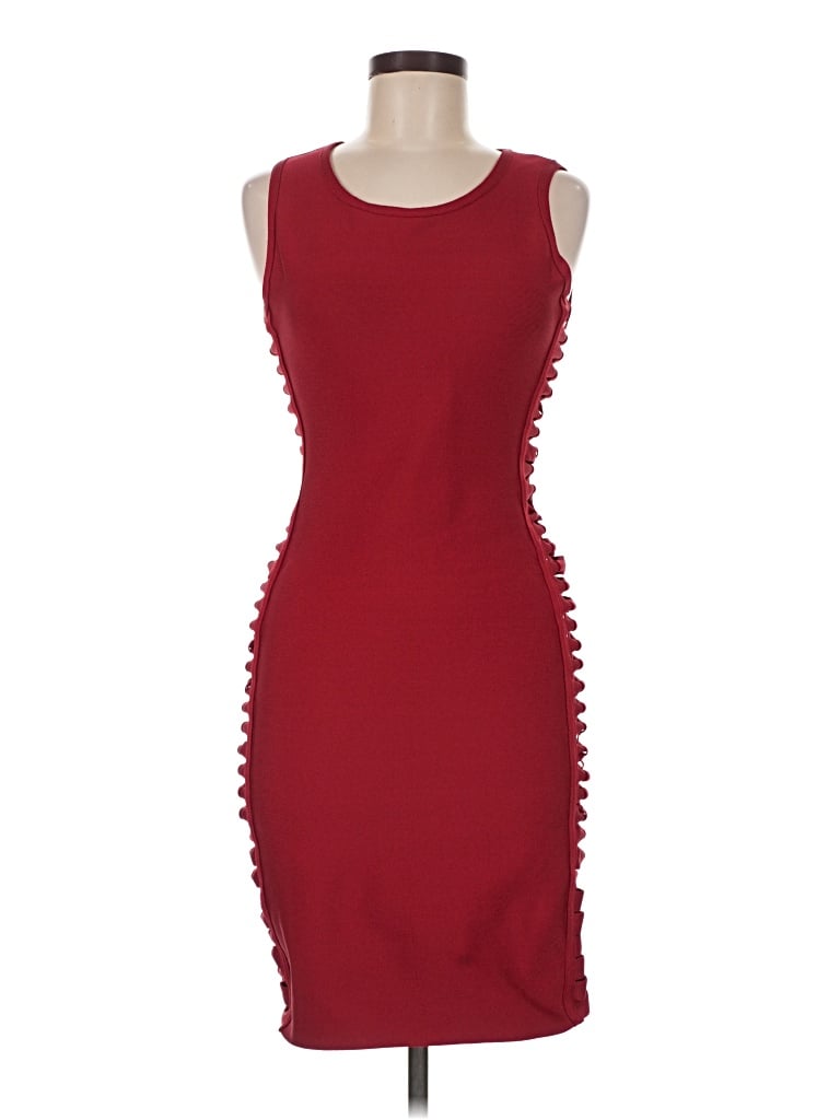 Pre-owned Windsor Cocktail Dress In Burgundy