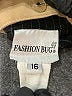 Fashion Bug Stripes Black Blazer Size 16 - photo 6