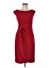 Connected Apparel Solid Burgundy Cocktail Dress Size 8 - photo 1