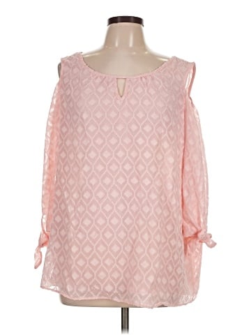 Roz & Ali 3/4 Sleeve Blouse (view 1)