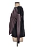 Wrap 100% Linen Stripes Purple Pullover Sweater Size L - photo 5