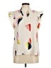 THML 100% Polyester Ivory Sleeveless Blouse Size M - photo 1