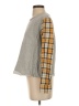 LEON & HARPER 100% Cotton Plaid Gray Pullover Sweater Size S - photo 5
