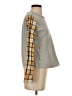 LEON & HARPER 100% Cotton Plaid Gray Pullover Sweater Size S - photo 4