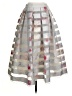 Ted Baker London 100% Polyester Graphic Silver Formal Skirt Size 2 (0) - photo 1