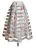 Ted Baker London 100% Polyester Graphic Silver Formal Skirt Size 2 (0) - photo 2