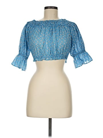 LoveShackFancy Short Sleeve Blouse (view 1)