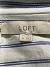 Ann Taylor LOFT 100% Rayon Stripes Blue Short Sleeve Button-Down Shirt Size XL - photo 7
