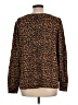 Ann Taylor LOFT 100% Cotton Animal Print Brown Pullover Sweater Size XL - photo 2