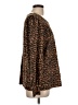 Ann Taylor LOFT 100% Cotton Animal Print Brown Pullover Sweater Size XL - photo 4